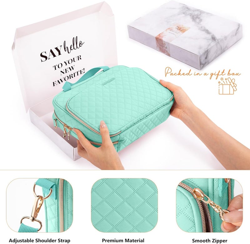 IMAGINING Large Bible Case with Cover for Women - Carrying Case with Shoulder Strap - Bag Packed in Gift Box - Carrier with Pockets for Study Suppliers - Gift for Girls - Image 4
